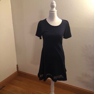 Capella short sleeved fit and flare dress